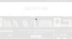 Desktop Screenshot of chloeparr.com