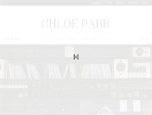 Tablet Screenshot of chloeparr.com